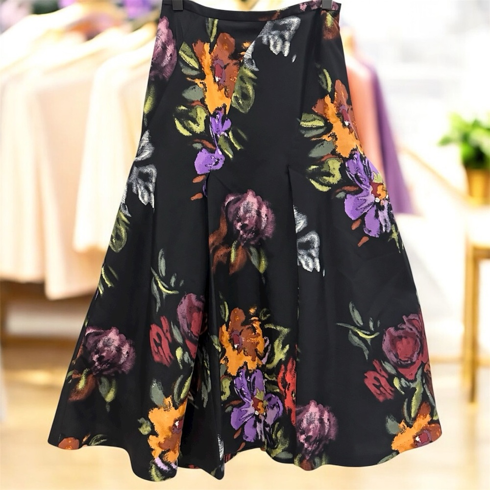 Donna Ricco Vibrant Floral Maxi Skirt - Picture 2 of 8
